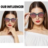image:imageDUCO Womens Trendy Retro Round Acetate Polarized Sunglasses UV400 99 Glare Block Lightweight for Daily amp OutdoorBlue Tortoise Frame Pink Mirror