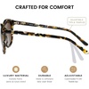 image:imageDUCO Womens Trendy Retro Round Acetate Polarized Sunglasses UV400 99 Glare Block Lightweight for Daily amp OutdoorTortoise Frame Gradient Brown Lens