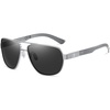 Silver Frame Grey Lens