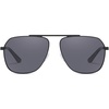 image:imageDUCO Aviator Sunglasses for Mens Womens Polarized Retro Sun Glasses Metal Frame for Driving Fishing 100 UV Protection 3035KBlack Frame Grey Len