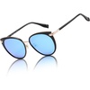 image:imageDUCO Cat Eye Sunglasses for Women Retro Polarized Womens Sun Glasses 90s Vintage Shades UV Protection DC1222Black Frame Revo Blue Lens