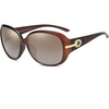 image:imageDUCO Classic Sunglasses for Women polarized womens sunglasses 100 UV Protection Shades 6214Brown Frame Brown Lens