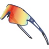 Blue Frame Black Temple Revo Orange Lens
