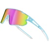 Bright Light Blue Frame Red White Rveo Pink Lens