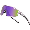 Clear Purple Frame Black Temple Purle Lens