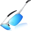 Silver Frame Revo Blue Lens