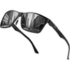 A Black Frame Black Temple Grey Lens
