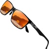 Black Frame Black Temple Revo Red Lens