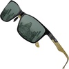Black Frame Gold Temple G15 Lens