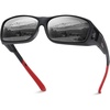 04 Black Frame Red Temple Grey Lens