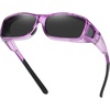 Clear Purple Frame Grey