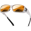 White Frame Revo Red Lens