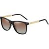 image:imageDUCO Retro Square Polarized Sunglasses for Men Women Sun Glasses Acetate Frame 100 UV Protection 2143Black Frame Gradient Teal Lens