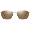 image:imageDUCO Square Sunglasses for Men Women Polarized Driving Sun Glasses UV400 Protection Retro Shades DC3038Gold Frame Brown Lens