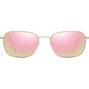 image:imageDUCO Square Sunglasses for Men Women Polarized Driving Sun Glasses UV400 Protection Retro Shades DC3038Gold Frame Revo Pink Lens