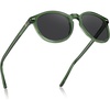 6. Transparent Green Frame Grey Lens