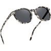 8. Black Tortoise Frame Grey Lens