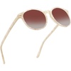 Beige Frame Brown Lens