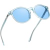 Transparent Blue Frame Blue Lens