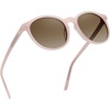 image:imageDUCO Womens Trendy Retro Round Acetate Polarized Sunglasses UV400 99 Glare Block Lightweight for Daily amp OutdoorTransparent Pink Frame Brown Lens