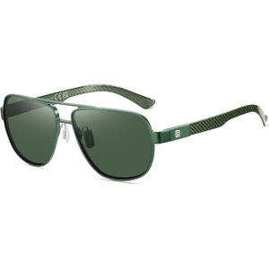 image:imageDUCO Aviator Sunglasses for Men Women Carbon Fiber Polarized Sunglasses Men UV Protection for Driving Golf Fishing 3051Green Frame G15 Lens