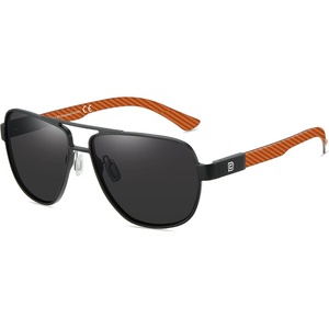 image:imageDUCO Aviator Sunglasses for Men Women Carbon Fiber Polarized Sunglasses Men UV Protection for Driving Golf Fishing 3051Red Temple Grey Lens
