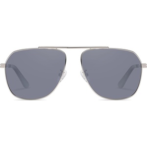 image:imageDUCO Aviator Sunglasses for Mens Womens Polarized Retro Sun Glasses Metal Frame for Driving Fishing 100 UV Protection 3035KSilver Frame Silver Len