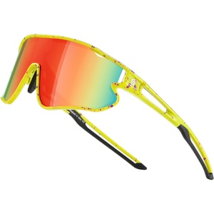 image:imageDUCO Kids Youth Baseball Sunglasses for Boys Girls Age 816 Polarized UV400 Protection Sports Cycling Glasses DK268Fluorescent Green Frame Rose Purple Revo Orange Lens