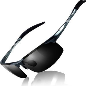 image:imageDUCO Mens Sports Polarized Sunglasses UV Protection Sunglasses for Men 8177sA Gunmetal Frame Gray Lens