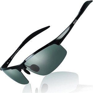 image:imageDUCO Mens Sports Polarized Sunglasses UV Protection Sunglasses for Men 8177sBlack Frame Green Lens