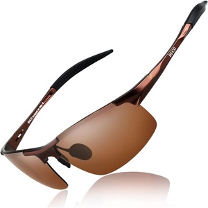 image:imageDUCO Mens Sports Polarized Sunglasses UV Protection Sunglasses for Men 8177sBrown Frame Brown Lens
