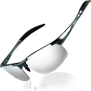 image:imageDUCO Mens Sports Polarized Sunglasses UV Protection Sunglasses for Men 8177sGunmetal Frame Revo Mirror Lens