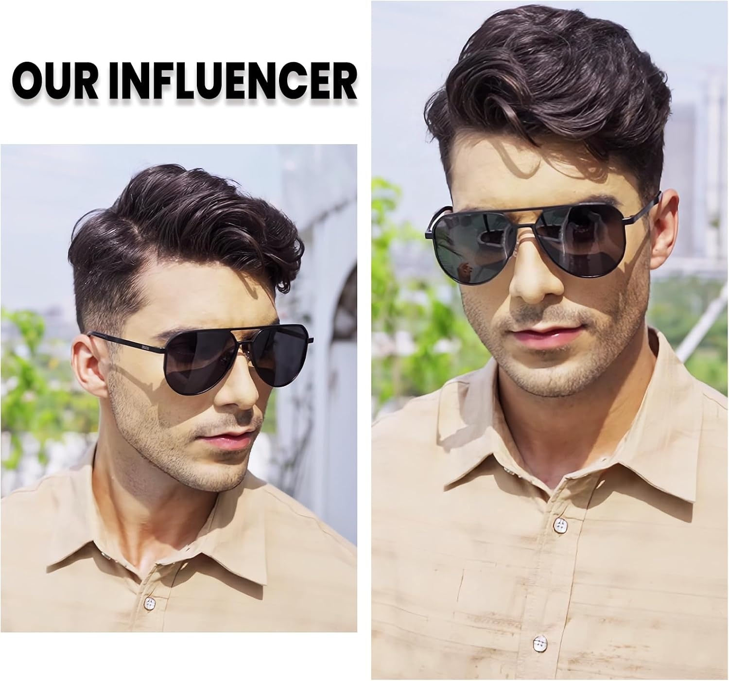 image:imageDUCO Mens Sunglasses Retro Oversized Metal Frame Vintage Polarized Sunglasses for Women Fashion Shades UV Protection DC3039Black Frame Grey Lens