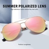 image:imageDUCO Aviator Sunglasses for Men Women Vintage Polarized Sun Glasses Mirrored Lens Metal Frame Designer Shades 3025KGold Frame Revo Pink Lens