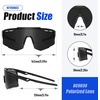 image:imageDUCO Baseball Sunglasses for Men Women Sports Style Polarized Lens UV Protection DC0030Black Frame Gray Lens