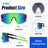 image:imageDUCO Baseball Sunglasses for Men Women Sports Style Polarized Lens UV Protection DC0030Black Frame Revo Green