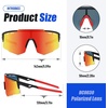 image:imageDUCO Baseball Sunglasses for Men Women Sports Style Polarized Lens UV Protection DC0030Black Frame Revo Orange