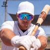image:imageDUCO Baseball Sunglasses for Men Women Sports Style Polarized Lens UV Protection DC0030White Frame Revo Blue