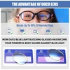 image:imageDUCO Blue Light Blocking Glasses for Kids Boys Girls Gaming Computer Glasses for Kids Age 510 K026Black Frame Pink Temple
