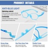 image:imageDUCO Blue Light Blocking Glasses for Kids Boys Girls Gaming Computer Glasses for Kids Age 510 K026Blue Frame Blue Temple