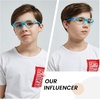 image:imageDUCO Blue Light Blocking Glasses for Kids Boys Girls Gaming Computer Glasses for Kids Age 510 K026Blue Frame Blue Temple