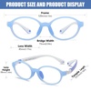 image:imageDUCO Blue Light Blocking Glasses for Kids Boys Girls Gaming Computer Glasses for Kids Age 510 K026Blue Frame White Temple