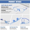 image:imageDUCO Blue Light Blocking Glasses for Kids Boys Girls Gaming Computer Glasses for Kids Age 510 K026Blue Frame White Temple