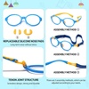 image:imageDUCO Blue Light Blocking Glasses for Kids Boys Girls Gaming Computer Glasses for Kids Age 510 K026Blue Frame Yellow Temple