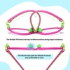 image:imageDUCO Blue Light Blocking Glasses for Kids Boys Girls Gaming Computer Glasses for Kids Age 510 K026Rose Red Frame Green Temple