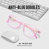 image:imageDUCO Blue Light Glasses for Kids Girls BoysGaming Computer TV Phone Fake Glasses for Kids Age 610Anti Bluelight amp UV K023Pink