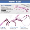 image:imageDUCO Blue Light Glasses for Kids Girls BoysGaming Computer TV Phone Fake Glasses for Kids Age 610Anti Bluelight amp UV K023Pink