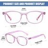 image:imageDUCO Blue Light Glasses for Kids Girls BoysGaming Computer TV Phone Fake Glasses for Kids Age 610Anti Bluelight amp UV K023Pink