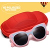 image:imageDUCO Cute Polarized Kids Sunglasses for Girls Boys Flexible Children Shades UV Protection Age 610 K018