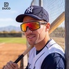image:imageDUCO Cycling Glasses Men Women Polarized Sport Sunglasses UV400 Protection Lightweight Baseball Tennis Golf Baseball RunningBlack Frame Red Len